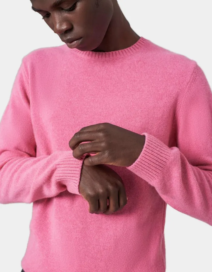 Men Knit Sweaters Colorful Standard Classic Merino Wool Crew Oxblood Red