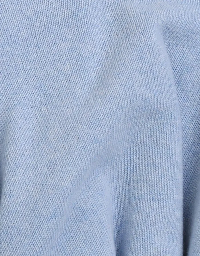 Men Knit Sweaters Colorful Standard Light Merino Wool Crew Polar Blue
