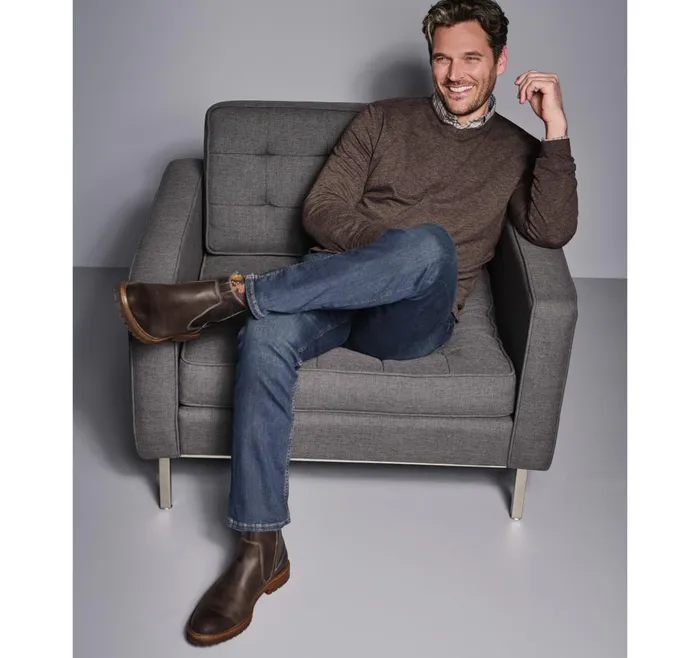 Men Knit VNeck Dark Brown JohnstonandMurphy Sweaters and Knits Men Knit VNeck Dark Brown JohnstonandMurphy Sweaters and Knits