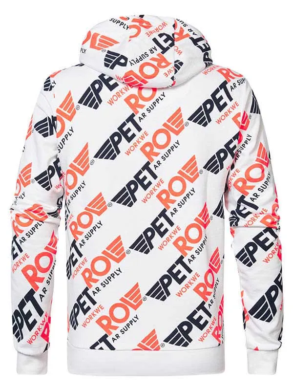 Men Knits and Sweats Petrol Industries Artwork Hoodie Bright White