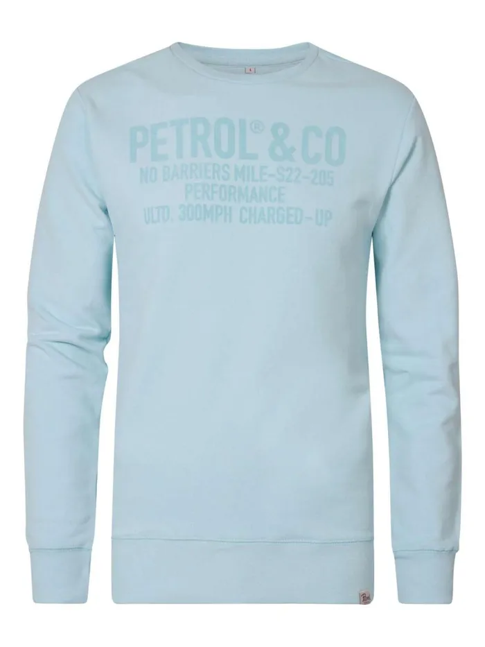 Men Knits and Sweats Petrol Industries Sporty Pullover Survival Blue