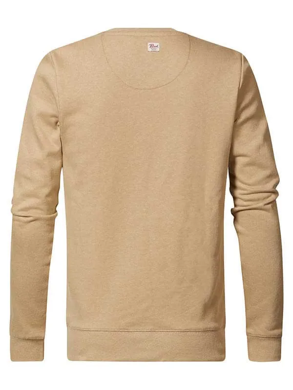 Men Knits and Sweats Petrol Industries Sporty Pullover Wild Dessert