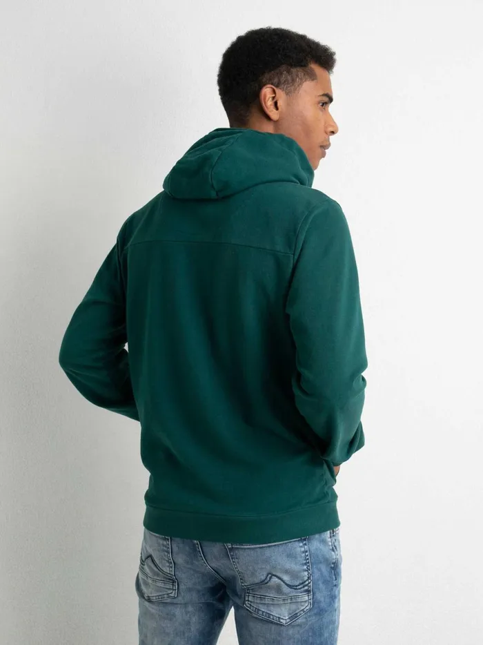 Men Knits and Sweats Petrol Industries Zipped Hoodie Emerald Green