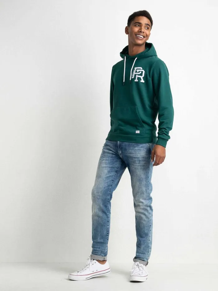 Men Knits and Sweats Petrol Industries Zipped Hoodie Emerald Green