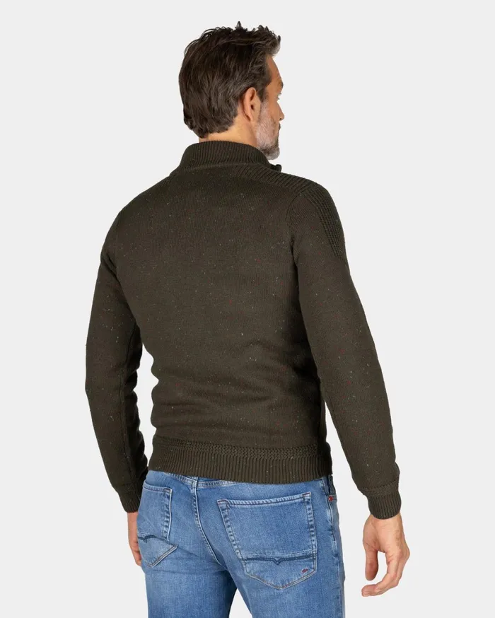 Men Knitwear NZA New Zealand Auckland Dark Green Pullover With HalfZip 8211 Gravel Green Men Knitwear NZA New Zealand Auckland Dark Green Pullover With HalfZip 8211 Gravel Green