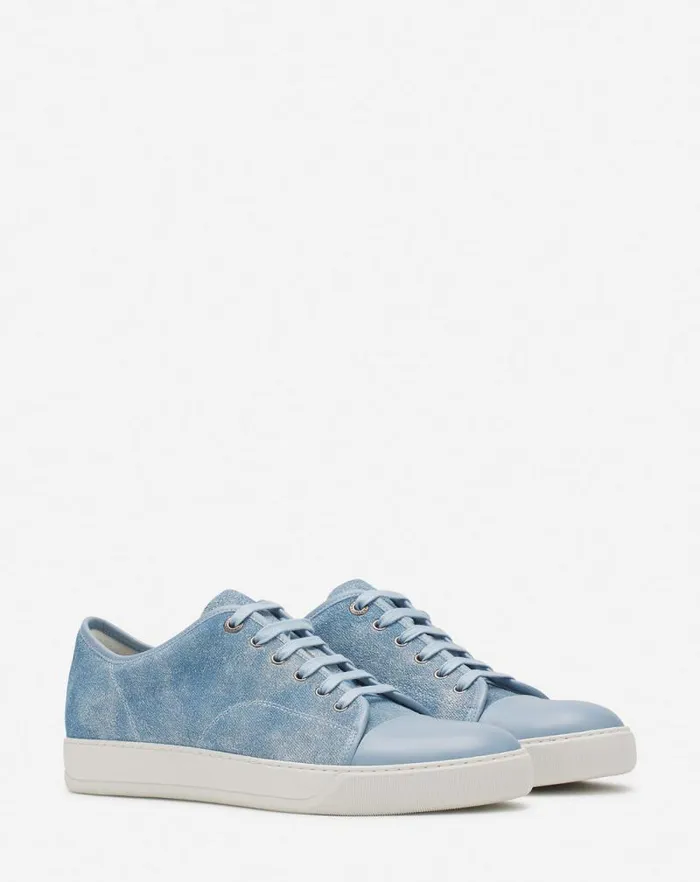 Men Lanvin DBB1 Dbb1 Sneakers In Faded Denim Denim Blue Men Lanvin DBB1 Dbb1 Sneakers In Faded Denim Denim Blue