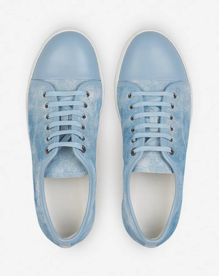 Men Lanvin DBB1 Dbb1 Sneakers In Faded Denim Denim Blue Men Lanvin DBB1 Dbb1 Sneakers In Faded Denim Denim Blue