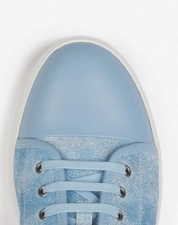 Men Lanvin DBB1 Dbb1 Sneakers In Faded Denim Denim Blue Men Lanvin DBB1 Dbb1 Sneakers In Faded Denim Denim Blue