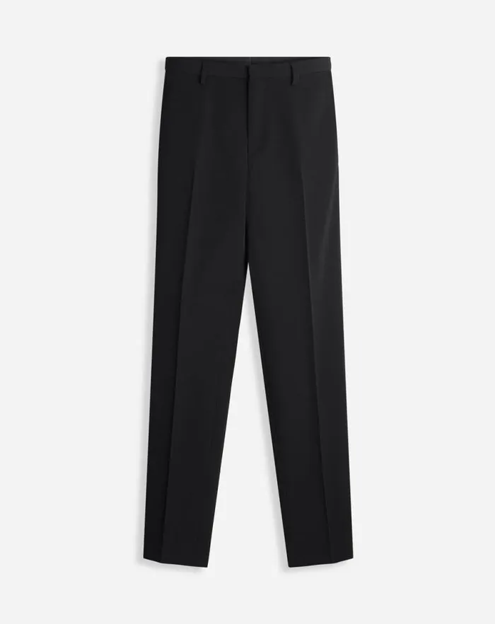 Men Lanvin Pants and Shorts Cigarette Trousers With Satin Side Bands Black