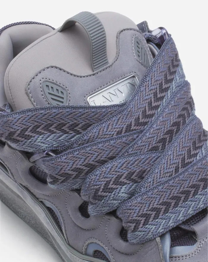 Men Lanvin Sneakers Leather Curb Sneakers Light Grey Men Lanvin Sneakers Leather Curb Sneakers Light Grey