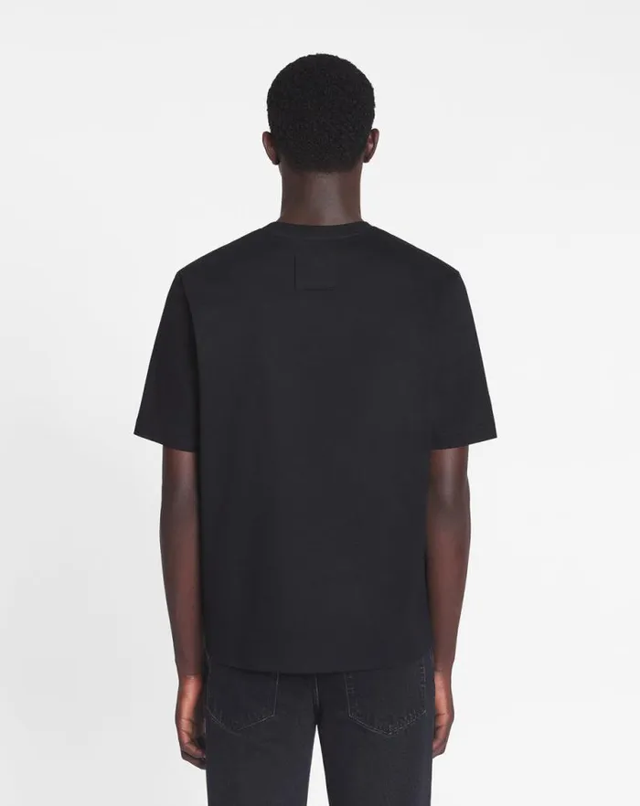Men Lanvin Tshirts and Polos Lanvin Embroidered Tshirt Black Men Lanvin Tshirts and Polos Lanvin Embroidered Tshirt Black