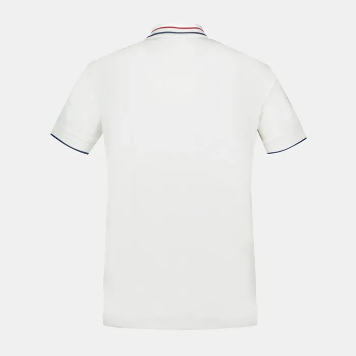 Men Le Coq Sportif Polos Shirts France039s Olympic Team Polo Shirt Marshmallow