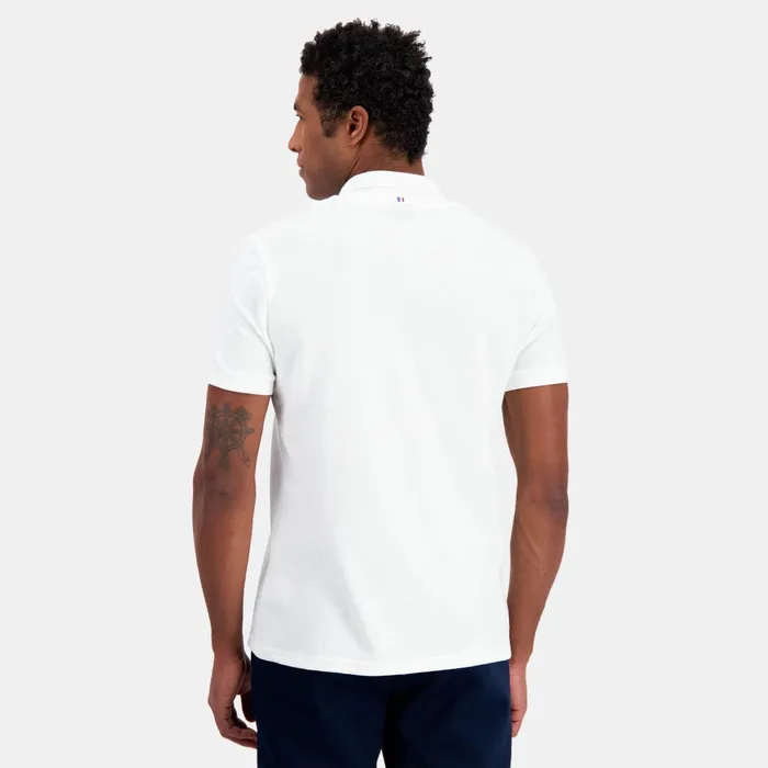 Men Le Coq Sportif Polos Shirts Ton Sur Ton Polo Shirt En Jersey Piqu Coton New Optical White Men Le Coq Sportif Polos Shirts Ton Sur Ton Polo Shirt En Jersey Piqu Coton New Optical White