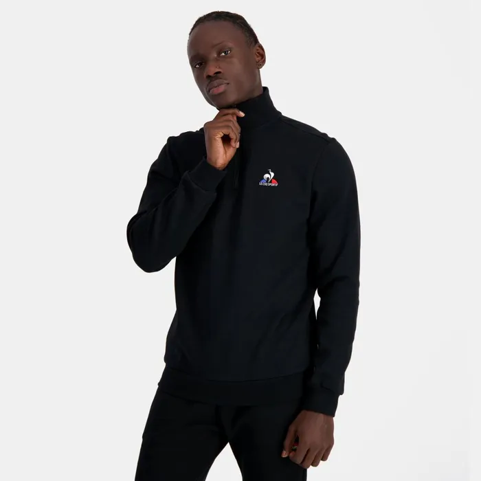 Men Le Coq Sportif Sweatshirts Essentiels Sweat Homme Black