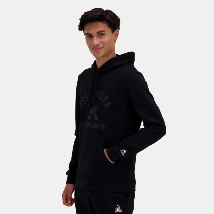 Men Le Coq Sportif Sweatshirts OGC Nice Hoodie Black