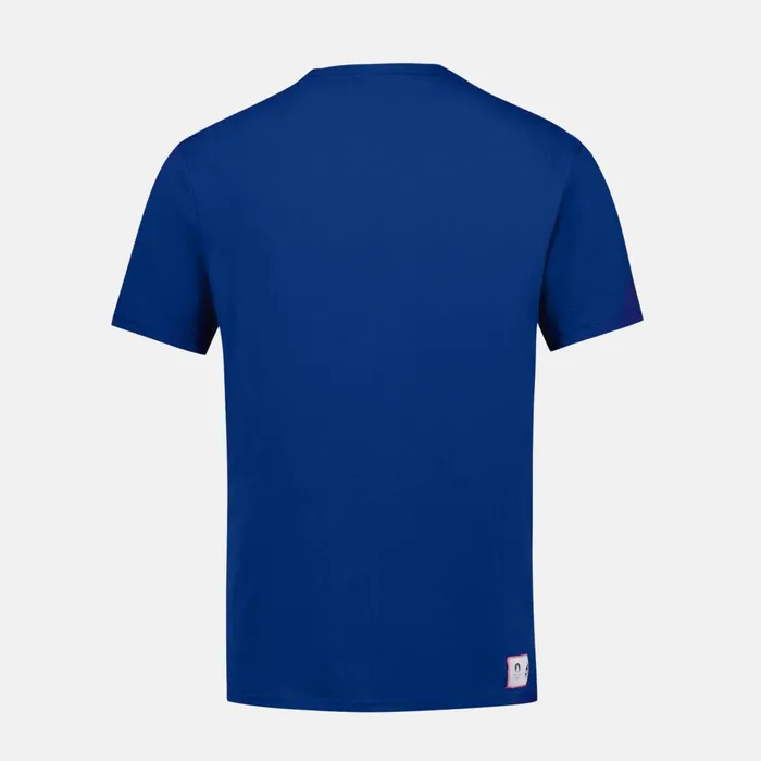 Men Le Coq Sportif Tshirts And Tops Paris 2024 Tshirt Homme Blue Depths