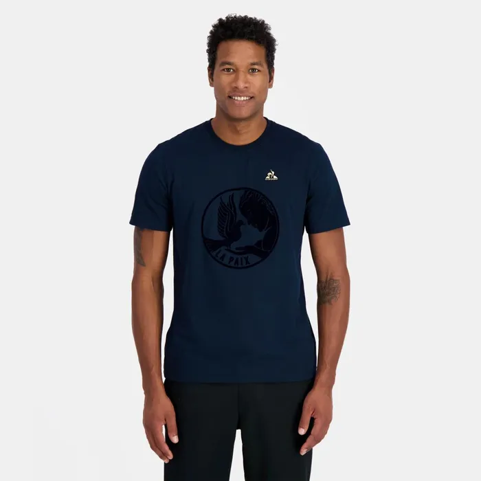 Men Le Coq Sportif Tshirts And Tops Tshirt Motif La Paix Homme Sky Captain