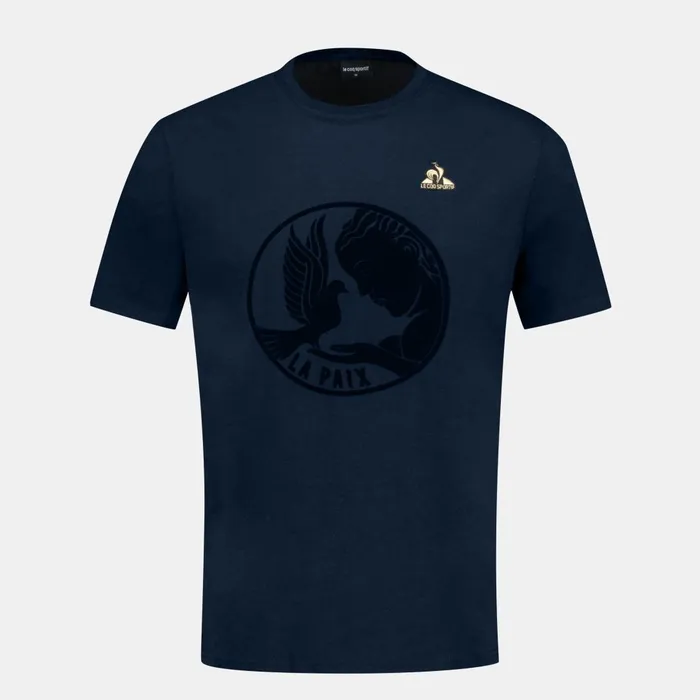 Men Le Coq Sportif Tshirts And Tops Tshirt Motif La Paix Homme Sky Captain