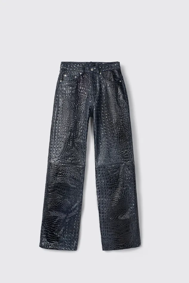 Men Leather Pants Dark Gray Leather Trousers Camper TrousersandShorts Men Leather Pants Dark Gray Leather Trousers Camper TrousersandShorts