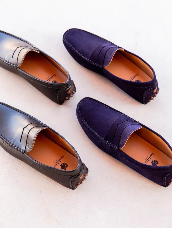 Men Loafers Bobbies Lewis Navy Blue Men Loafers Bobbies Lewis Navy Blue