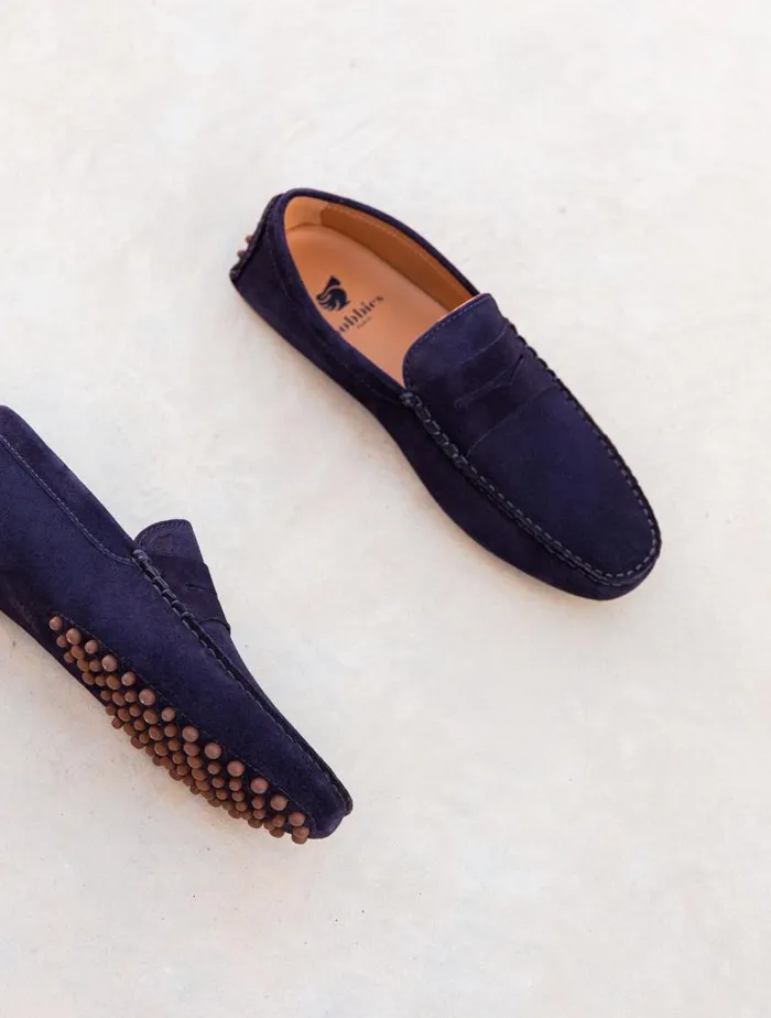 Men Loafers Bobbies Lewis Navy Blue Men Loafers Bobbies Lewis Navy Blue