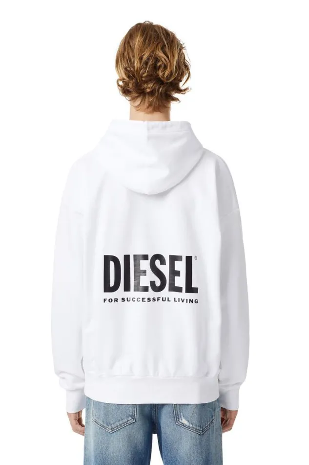 Men LrSGirkHoodVic White Diesel Sweaters Men LrSGirkHoodVic White Diesel Sweaters