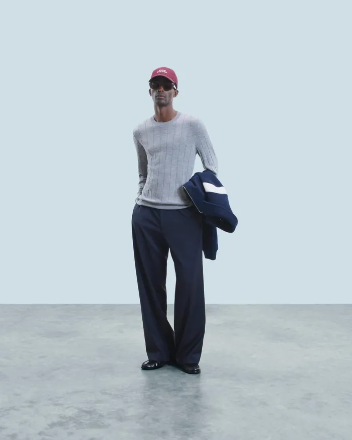 Men Merino Wool Sweaters From Future Crew Neck Sweater Dark Heather Gray