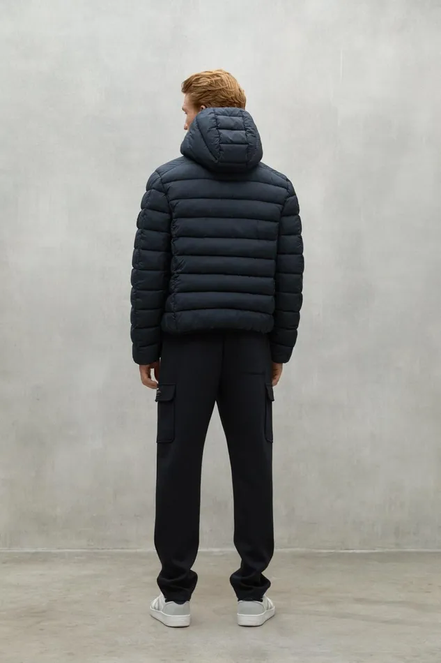Men Navy Blue Asp Jacket Ecoalf Coats And Jackets