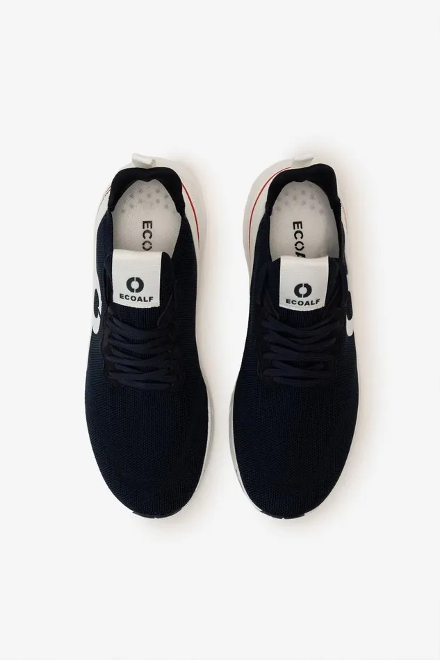 Men Navy Blue Lewis Trainers Ecoalf Sneakers