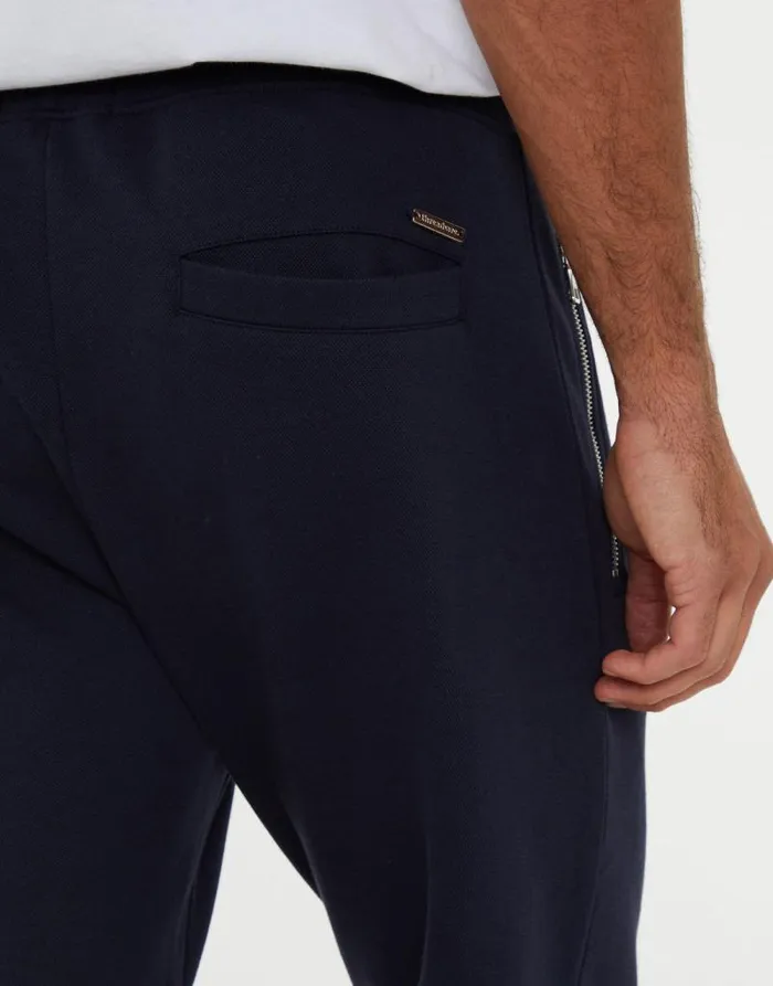 Men Navy Pique Open Hem Joggers Threadbare Joggers Men Navy Pique Open Hem Joggers Threadbare Joggers