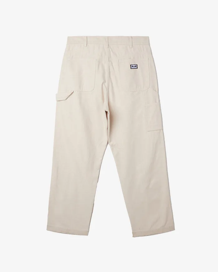 Men OBEY Clothing BIG TIMER TWILL DOUBLE KNEE PANT Clay BOTTOMS
