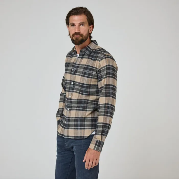 Men Oliver Sweeney Shirts Censo CamelNavy Men Oliver Sweeney Shirts Censo CamelNavy