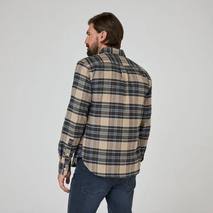 Men Oliver Sweeney Shirts Censo CamelNavy Men Oliver Sweeney Shirts Censo CamelNavy