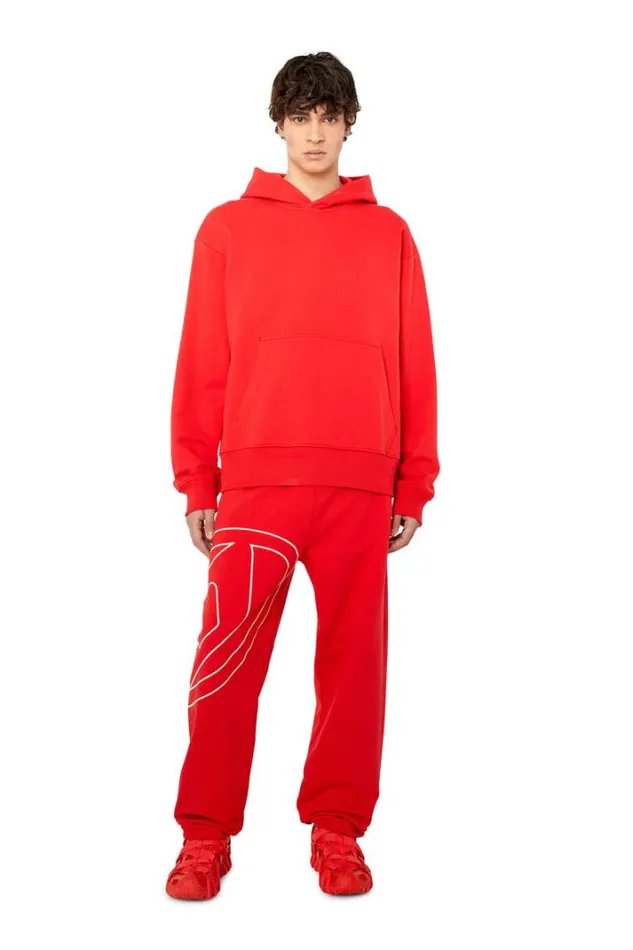 Men PMarkyMegoval Red Diesel Trousers And Shorts