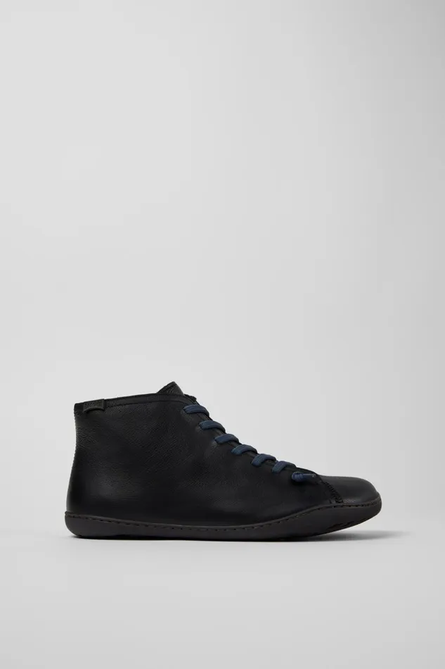 Men Peu Black Leather Ankle Boots Camper Ankle Boots Men Peu Black Leather Ankle Boots Camper Ankle Boots