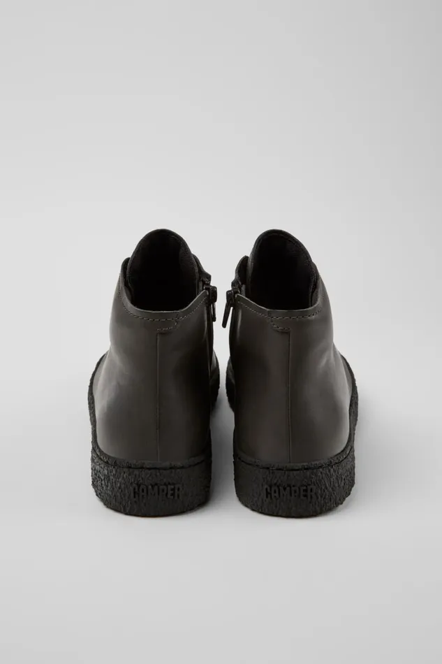 Men Peu Terreno Gray Leather Desert Boot Camper Ankle Boots Men Peu Terreno Gray Leather Desert Boot Camper Ankle Boots