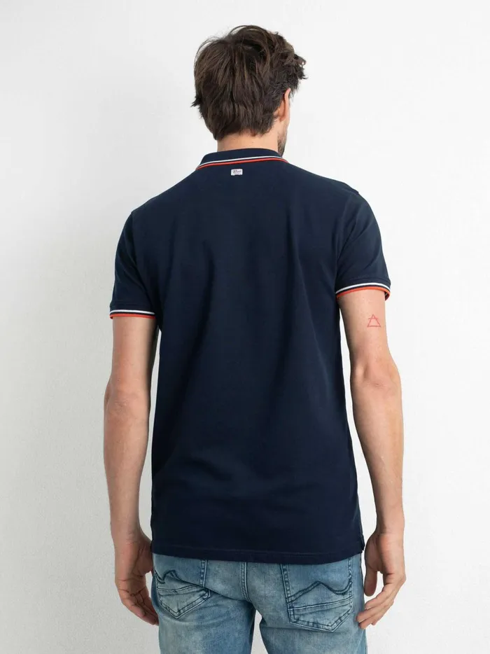 Men Polo Shirts Petrol Industries Classic Polo Shirt Midnight Navy