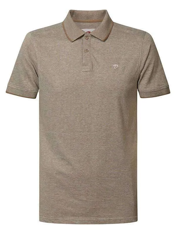 Men Polo Shirts Petrol Industries Classic Polo Shirt Wild Dessert
