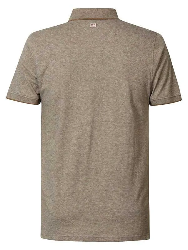 Men Polo Shirts Petrol Industries Classic Polo Shirt Wild Dessert