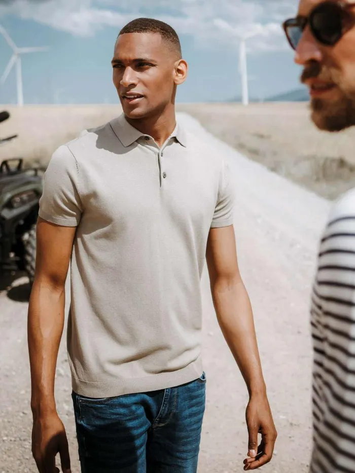 Men Polo Shirts Petrol Industries Comfortable Polo Shirt Wild Dessert