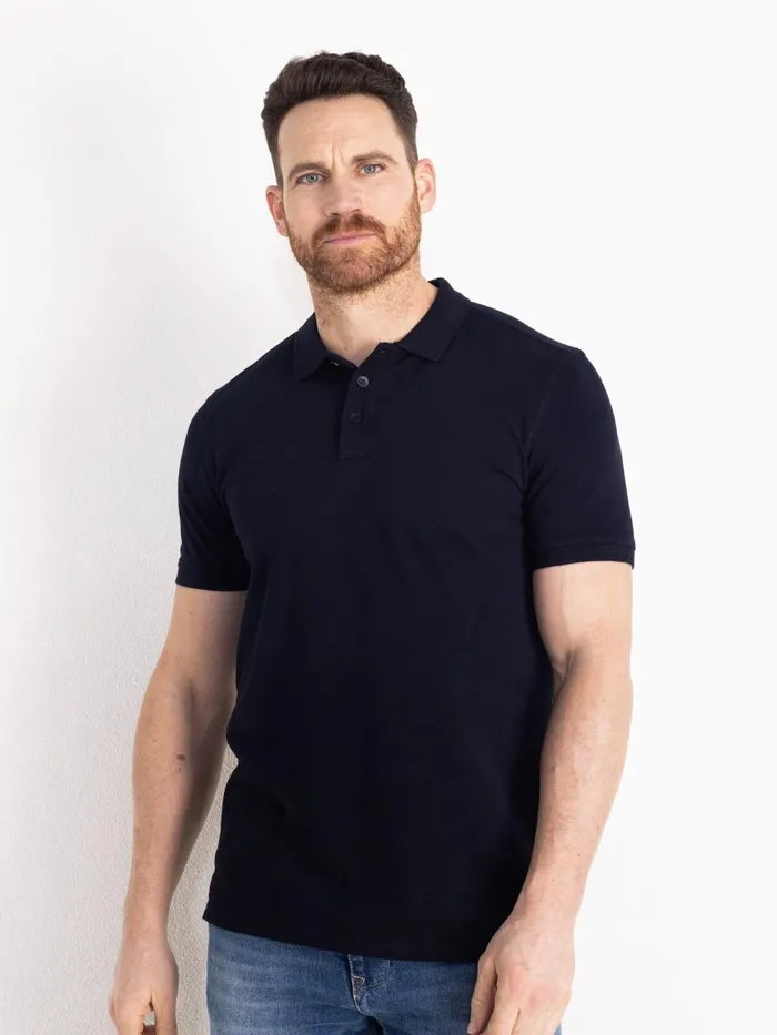 Men Polo Shirts Petrol Industries Essential Polo Midnight Navy