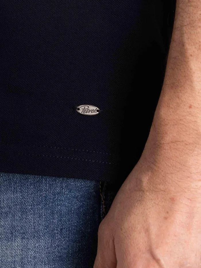 Men Polo Shirts Petrol Industries Essential Polo Midnight Navy