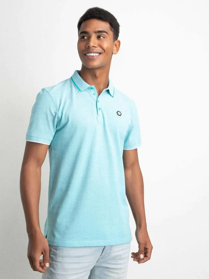 Men Polo Shirts Petrol Industries Sporty Polo Shirt Ranking Green