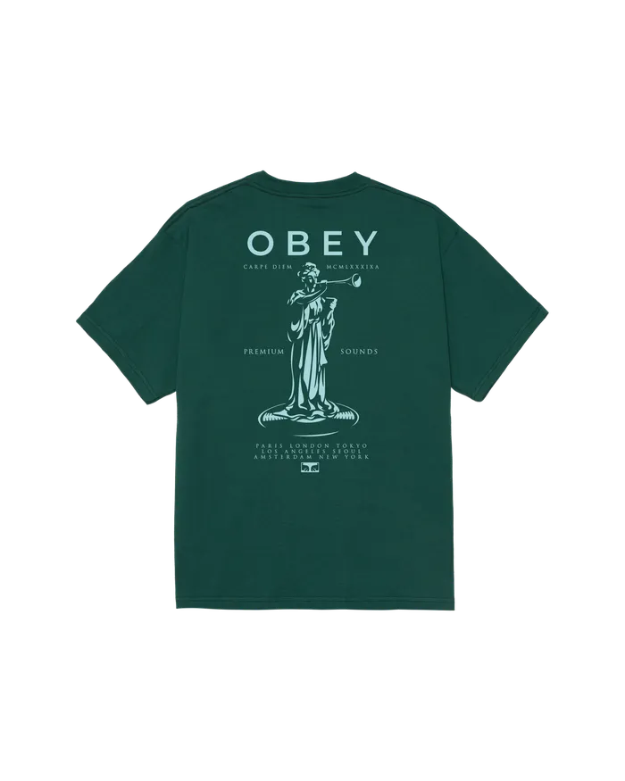 Men PREMIUM SOUNDS CLASSIC TSHIRT Rain Forest TSHIRTS OBEY Clothing