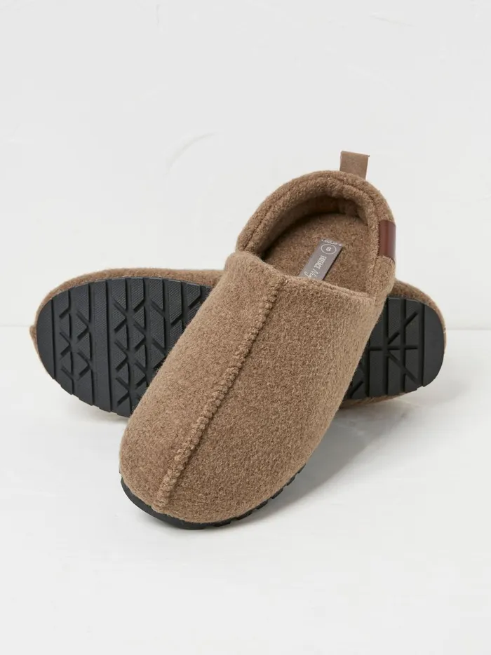 Men Pyjamas and Nightwear Fat Face Frank Oatmeal House Shoes