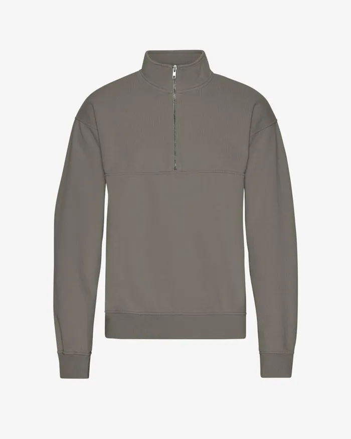 Men Quarter Zips Colorful Standard Organic Quarter Zip Misty Brown