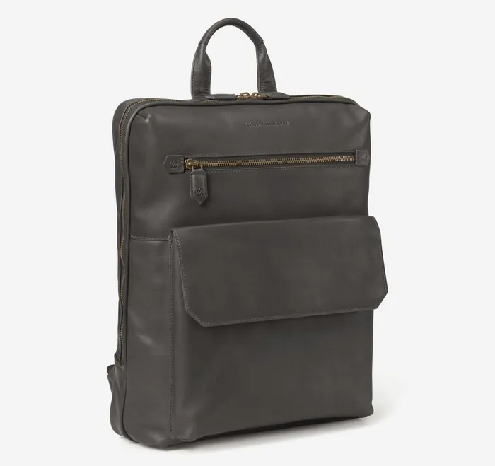 Men Rhodes Commuter Backpack Black Full Grain JohnstonandMurphy Backpacks and Briefcases