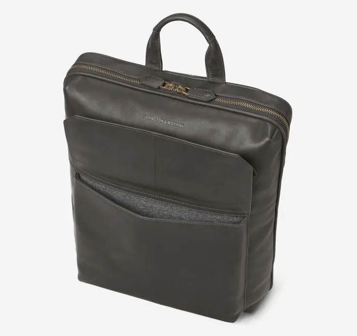 Men Rhodes Commuter Backpack Black Full Grain JohnstonandMurphy Backpacks and Briefcases Men Rhodes Commuter Backpack Black Full Grain JohnstonandMurphy Backpacks and Briefcases