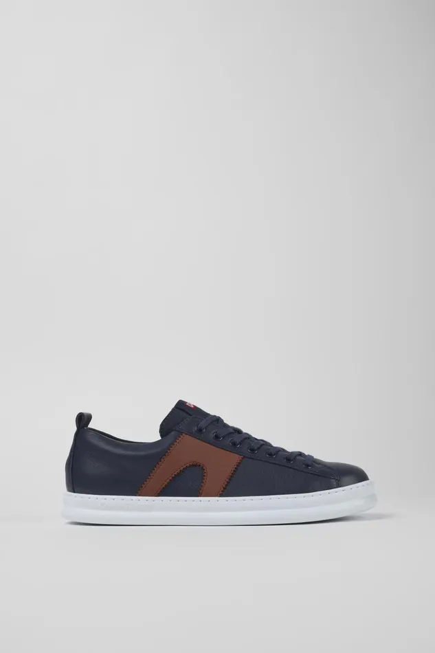 Men Runner Blue Leather Sneaker Camper Sneakers Men Runner Blue Leather Sneaker Camper Sneakers