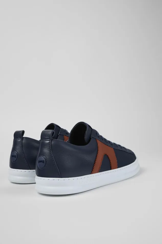Men Runner Blue Leather Sneaker Camper Sneakers Men Runner Blue Leather Sneaker Camper Sneakers